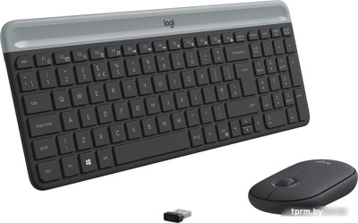 Офисный набор Logitech MK470 Slim Wireless Combo 920-009206 (графитовый) 