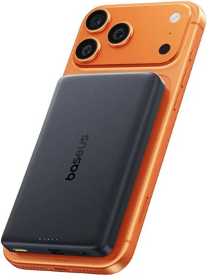 Внешний аккумулятор Baseus PicoGo AM52 Slim Qi2.2 Magnetic Power Bank 45W 10000mAh (черный) 