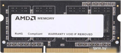 Оперативная память AMD 8ГБ DDR3 SODIMM 1600МГц R538G1601S2S-U 