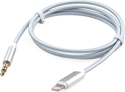 Кабель Cablexpert CCAB-AP35M-1M-W Lightning - 3.5 Jack (1 м, белый) 