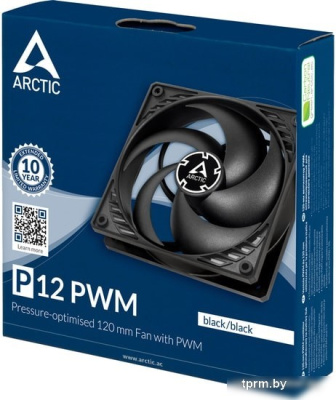 Вентилятор для корпуса Arctic P12 PWM ACFAN00119A (черный) 