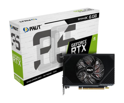 Видеокарта Palit GeForce RTX 3050 StormX 6GB NE63050018JE-1070F 