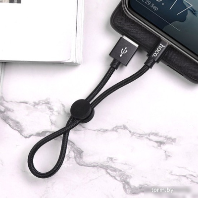 Кабель Hoco X35 USB Type-A - USB Type-C (0.25 м, черный) 