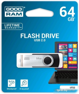 USB Flash GOODRAM UTS2 64GB (черный) [UTS2-0640K0R11] 