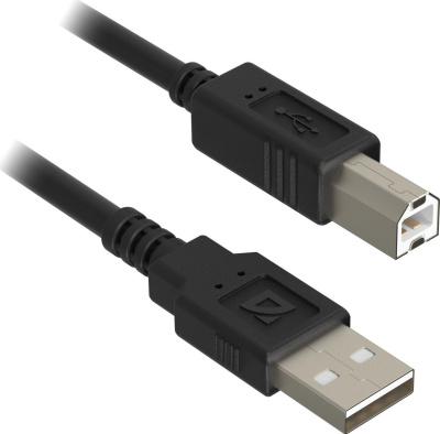 Кабель Defender USB Type-A - USB Type-B (3 м, черный) 