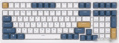 Клавиатура Royal Kludge RK98 RGB (белый/синий, RK Red) 