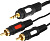 Кабель Rexant 17-4234 RCA x2 - 3.4 Jack (3 м, черный) 