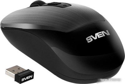 Мышь SVEN RX-380W (серый металлик) 