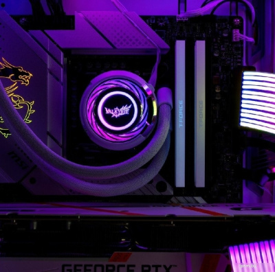 Система жидкостного охлаждения для процессора Valkyrie Jarn 420 ARGB (белый) 