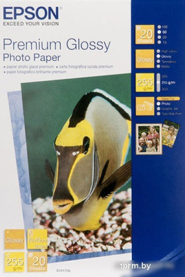 Фотобумага Epson Premium Glossy Photo Paper 10x15 20 листов (C13S041706) 