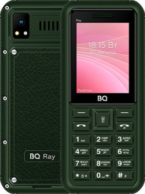 Кнопочный телефон BQ-Mobile BQ-2454 Ray (зеленый)