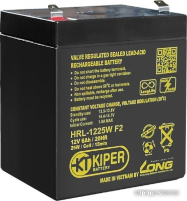 Аккумулятор для ИБП Kiper HRL-1225W F2 (12В/6 А·ч) 