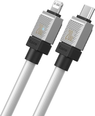 Кабель Baseus CoolPlay Series USB Type-C - Lightning (1 м, белый) 