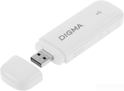 4G модем Digma WiFi DW1960 3G/4G (белый) 