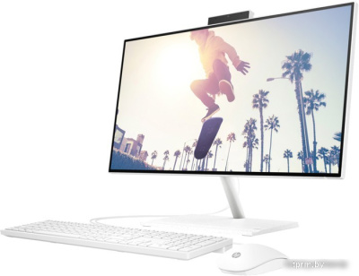 HP AIO 24/ i3-1215U/ 23.8" FHD VA AG/ Iris Xe/ 4GB/ 256GB/ DOS/ noODD/ USB kbd+mouse/ kbd_ENG/ Starry white моноблок 6P140EA 
