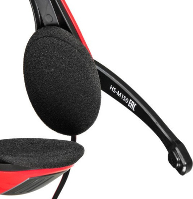 Наушники Oklick HS-M150 (черный/красный) 