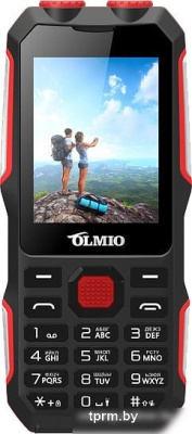 Мобильный телефон Olmio X02 (черный/красный) 
