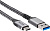 Кабель VCOM CU401M-1M USB 3.2 Gen2 Type-A - USB 3.1 Type-C (1 м, черный) 