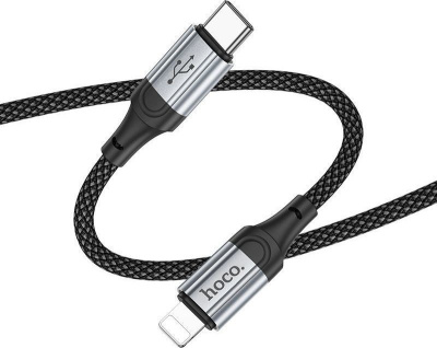 Кабель Hoco X102 USB Type-C - Lightning (1 м, черный) 