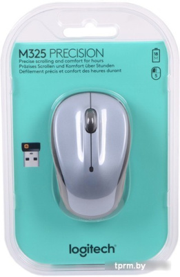 Мышь Logitech M325 Wireless Mouse (светло-серый ) [910-002334] 