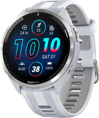 Умные часы Garmin Forerunner 965 (белый/серый)