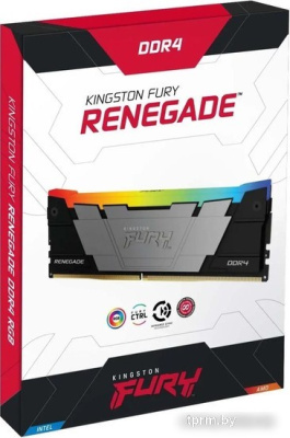 Оперативная память Kingston FURY Renegade RGB 4x32ГБ DDR4 3600 МГц KF436C18RB2AK4/128 