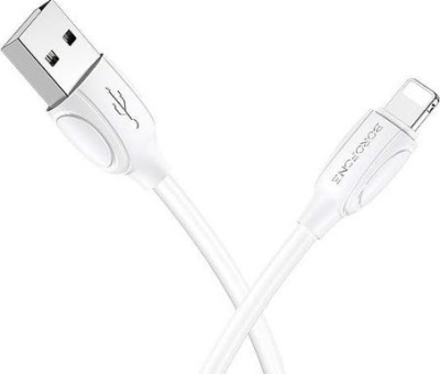 Кабель Borofone BX19 Lightning 1 м (белый)