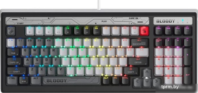Клавиатура A4Tech Bloody B950 (черный/серый, Light Strike Libra Brown) 
