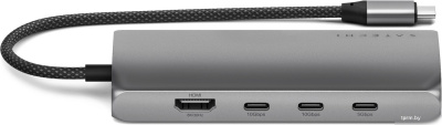 Док-станция Satechi USB-C Multiport Adapter 8K With Ethernet V3 ST-P8KEM (серый) 
