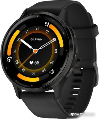Умные часы Garmin Venu 3 (черный, с силиконовым ремешком) 