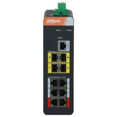Управляемый коммутатор 2-го уровня Dahua DH-PFS4410-6GT-DP-V2 