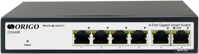 Коммутатор ORIGO OS2406 Настраиваемый L2 коммутатор 6x1000Base-T OS2406/A1A 