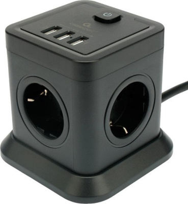 Сетевой фильтр Cablexpert TWR-4-U3-B-2 
