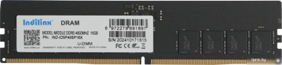 Оперативная память Indilinx 16ГБ DDR5 4800 МГц IND-ID5P48SP16X 