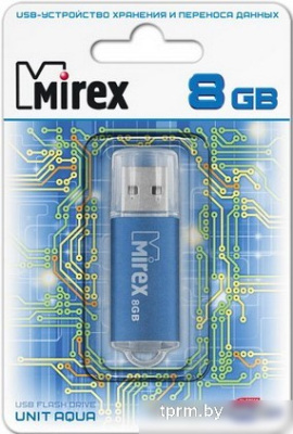 USB Flash Mirex UNIT AQUA 8GB (13600-FMUAQU08) 