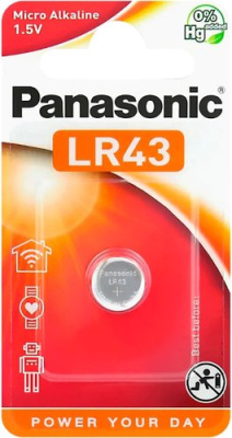 Батарейка Panasonic LR43 LR43EL/1B (1 шт)