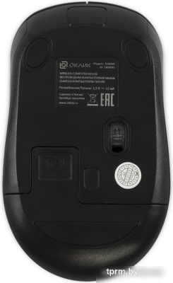Мышь Oklick 310MW (черный/красный) 