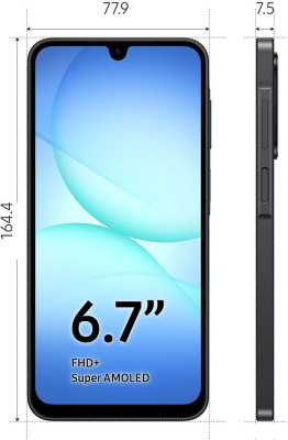 Телефон Samsung Galaxy A17 5G SM-A176B 8GB/256GB (черный) 