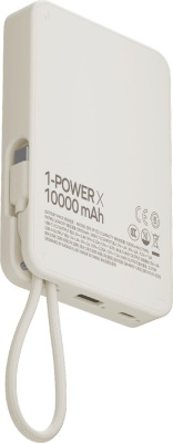 Внешний аккумулятор Momax 1-Power X Built-in USB-C IP152 10000mAh (белый) 