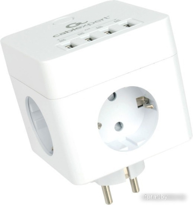 Сетевой фильтр Cablexpert CUBE-4-U4-W 
