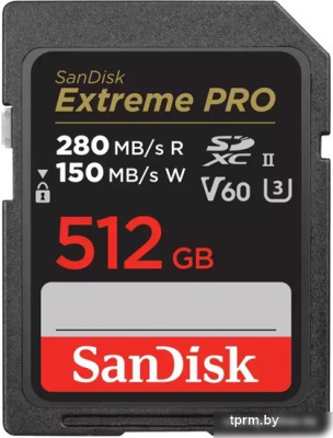 Карта памяти SanDisk Extreme PRO SDXC SDSDXEP-512G-GN4IN 512GB 