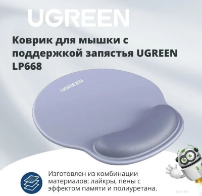 Коврик для мыши Ugreen LP668 25244 (серый) 