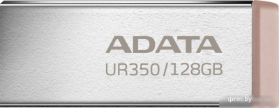 USB Flash ADATA UR350 128GB UR350-128G-RSR/BG (серебристый/коричневый) 