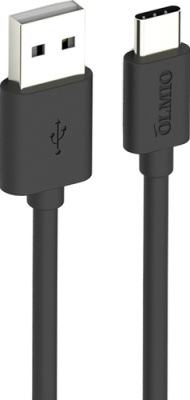 Кабель Olmio 038656 USB Type A - USB Type C (2 м, черный)