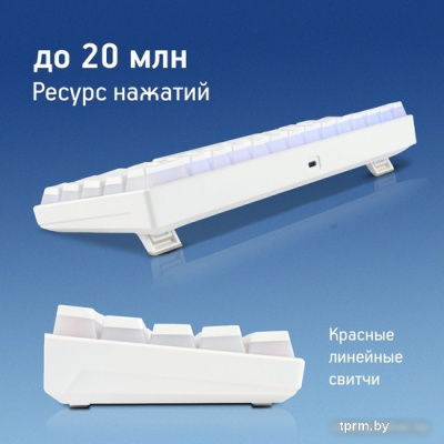 Клавиатура Oklick K763W (белый) 