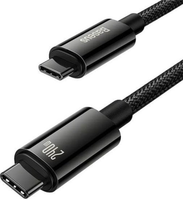 Кабель Baseus Tungsten Gold Fast Charging Data Cable USB Type-C - USB Type-C (1 м, черный) 
