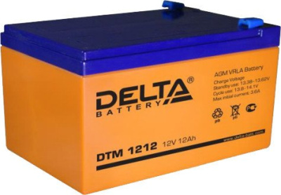 Аккумулятор для ИБП Delta DTM 1212 (12В/12 А·ч) 