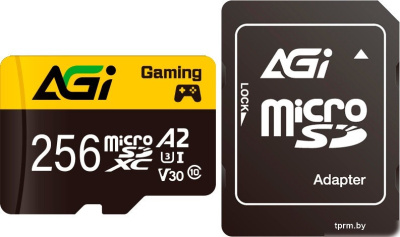 Карта памяти AGI TF138 Supreme microSDXC 256GB AGI256GGSTF138 (с адаптером) 