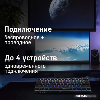 Клавиатура Oklick K763W (черный) 