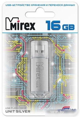 USB Flash Mirex Unit Silver 16GB [13600-FMUUSI16] 